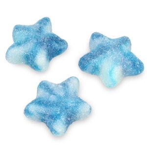 Fini Blue & White Twist Stars Gummies 2.2lb Bag Bulk